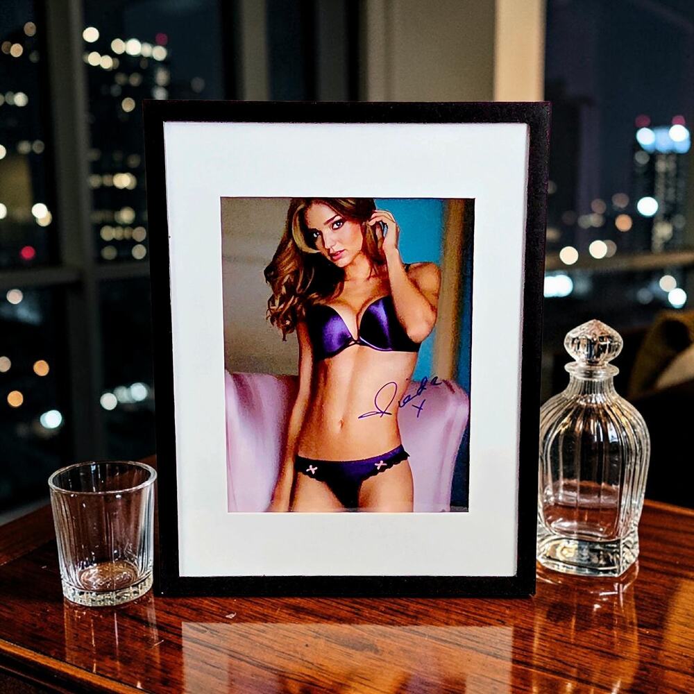 Mirranda Kerr Victoria's Secret Angel Autographed 11X14 Framed & Matted with COA